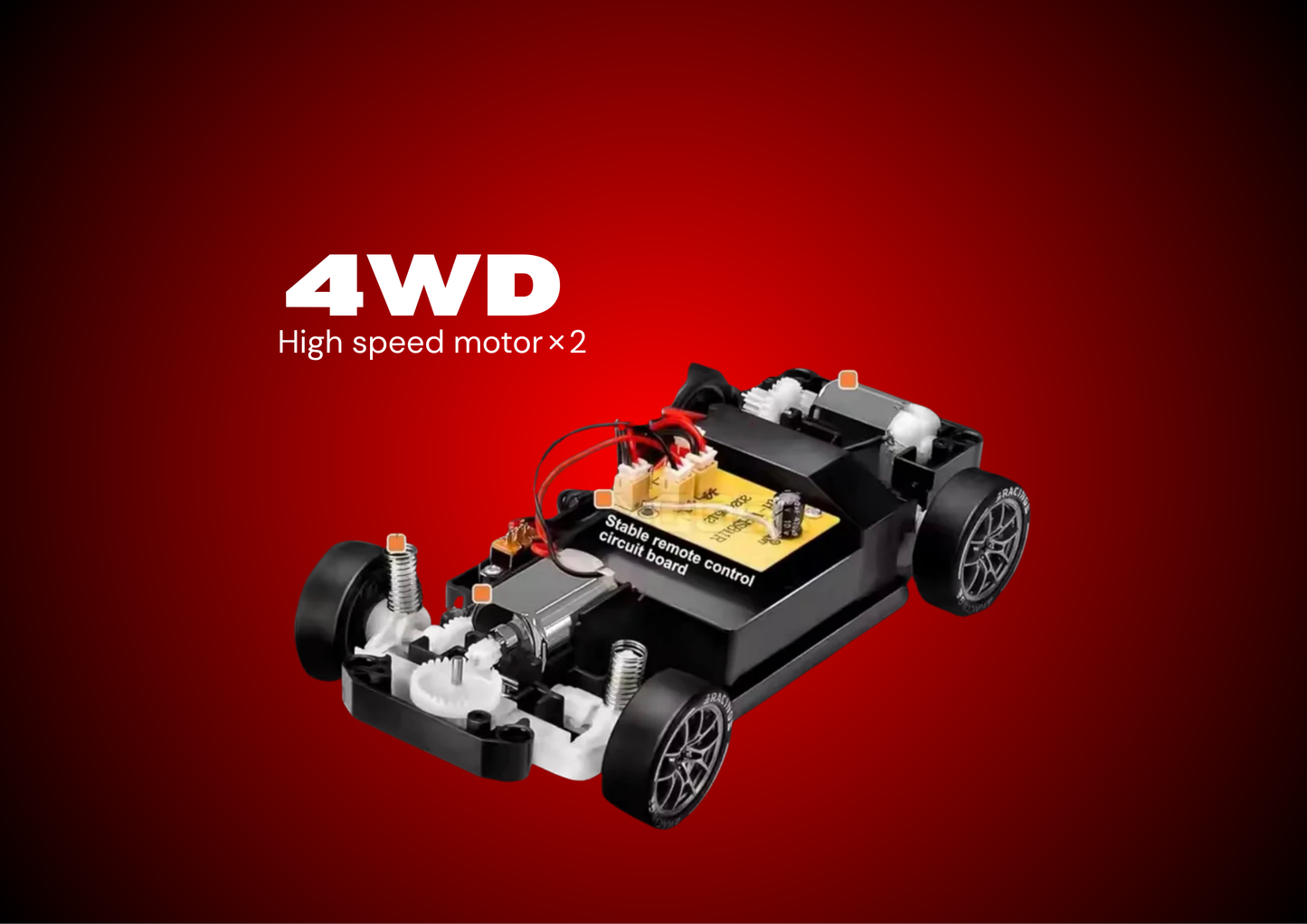 Jack Royal Tokyo Drift High Speed Remote Control 1:20 Scale Drift Car | 20Kmph, 2.4Ghz | Rc Drifting Car 4 Wheel Drive Boost Mode Long Range Remote Hard Plastic Top with LED Head Light